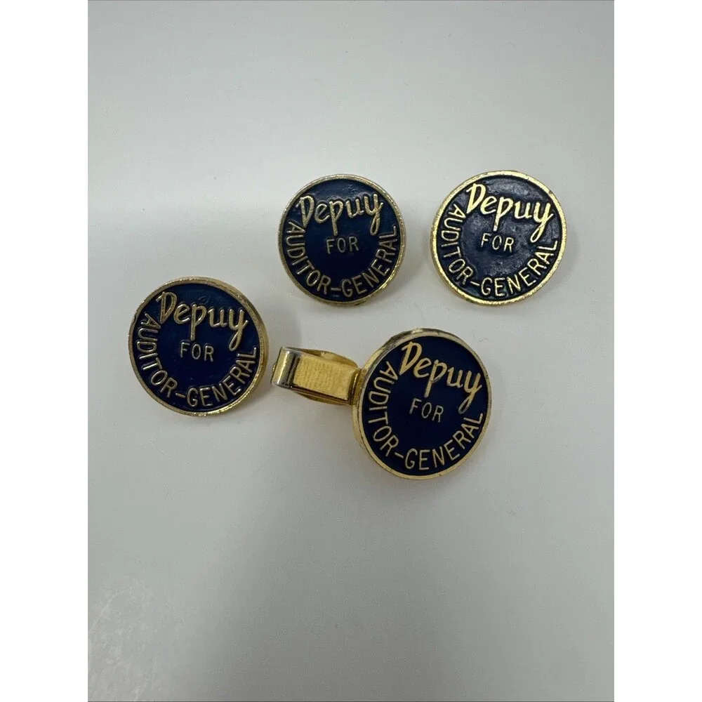 4x Deputy Auditor General Political Election Tie Bar Clip Pin Ba1968 PA